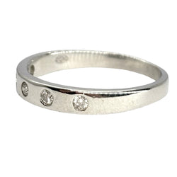 Bague Alliance en or blanc et diamants - Castafiore