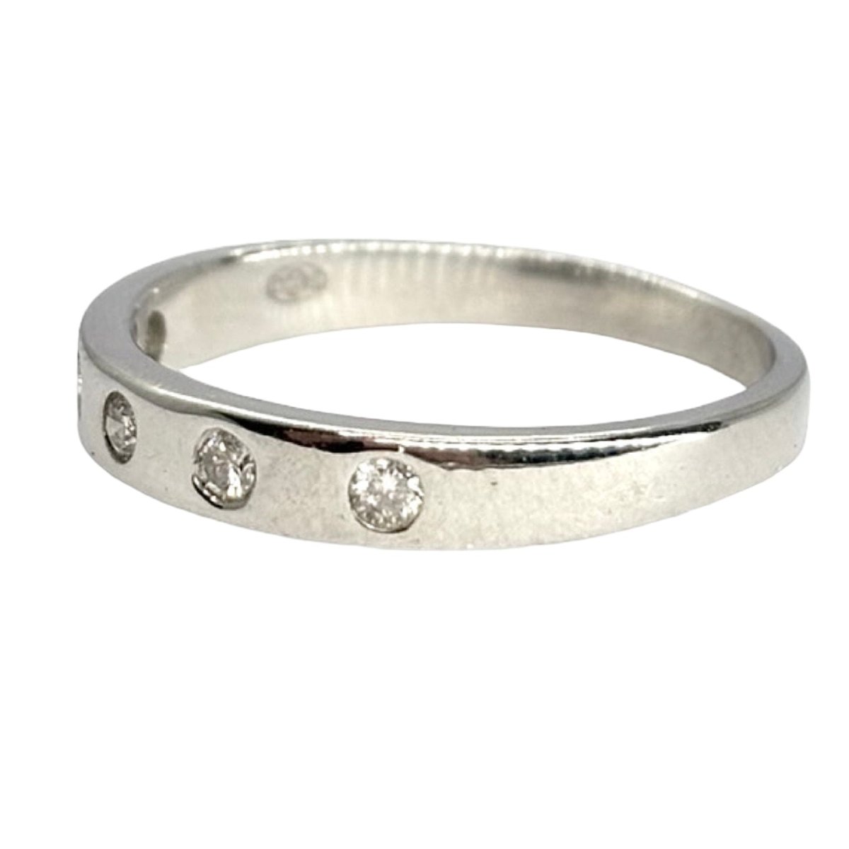 Bague Alliance en or blanc et diamants - Castafiore