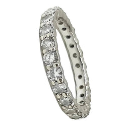 Bague Alliance en or blanc et diamants - Castafiore