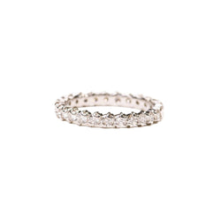 Bague Alliance en or blanc et diamants - Castafiore
