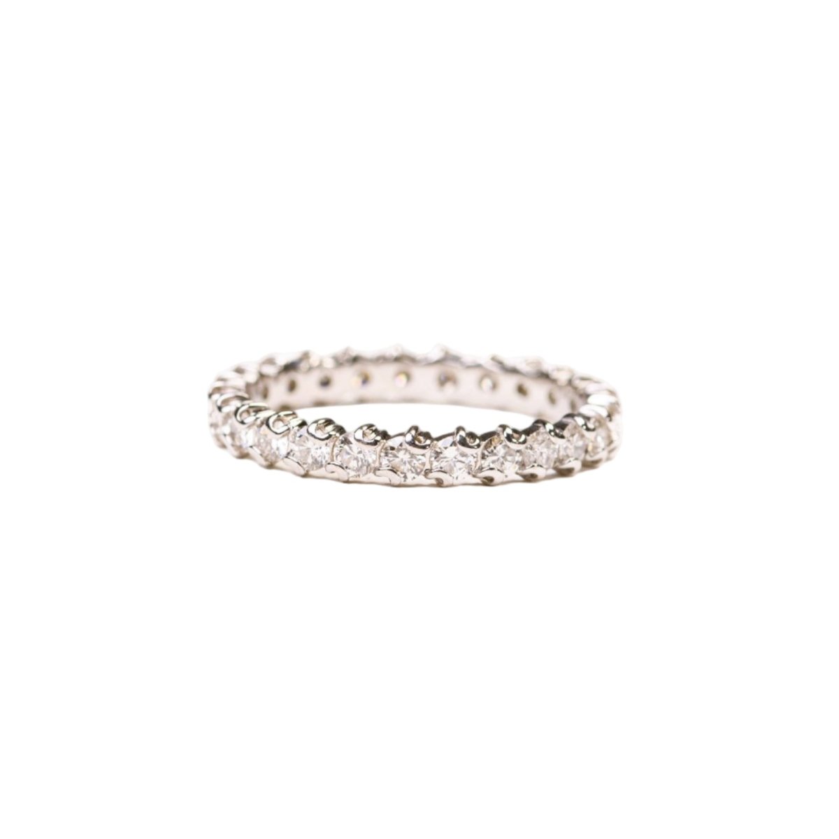 Bague Alliance en or blanc et diamants - Castafiore
