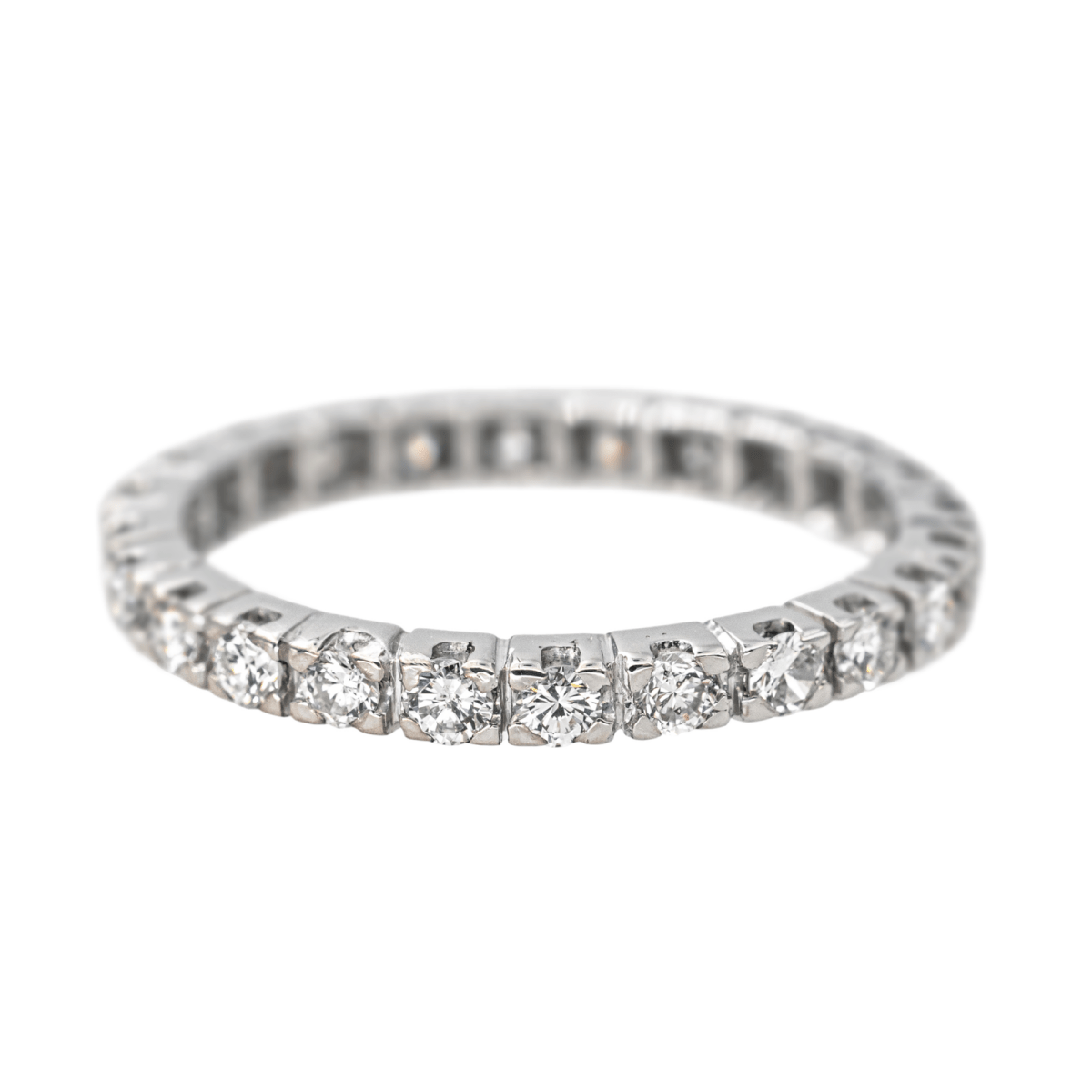 Bague Alliance en or blanc et diamants - Castafiore