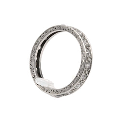 Bague Alliance en or blanc et diamants - Castafiore