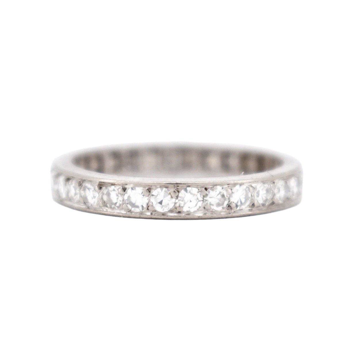 Bague Alliance en or blanc et diamants - Castafiore
