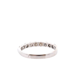 Bague Alliance en or blanc et diamants - Castafiore