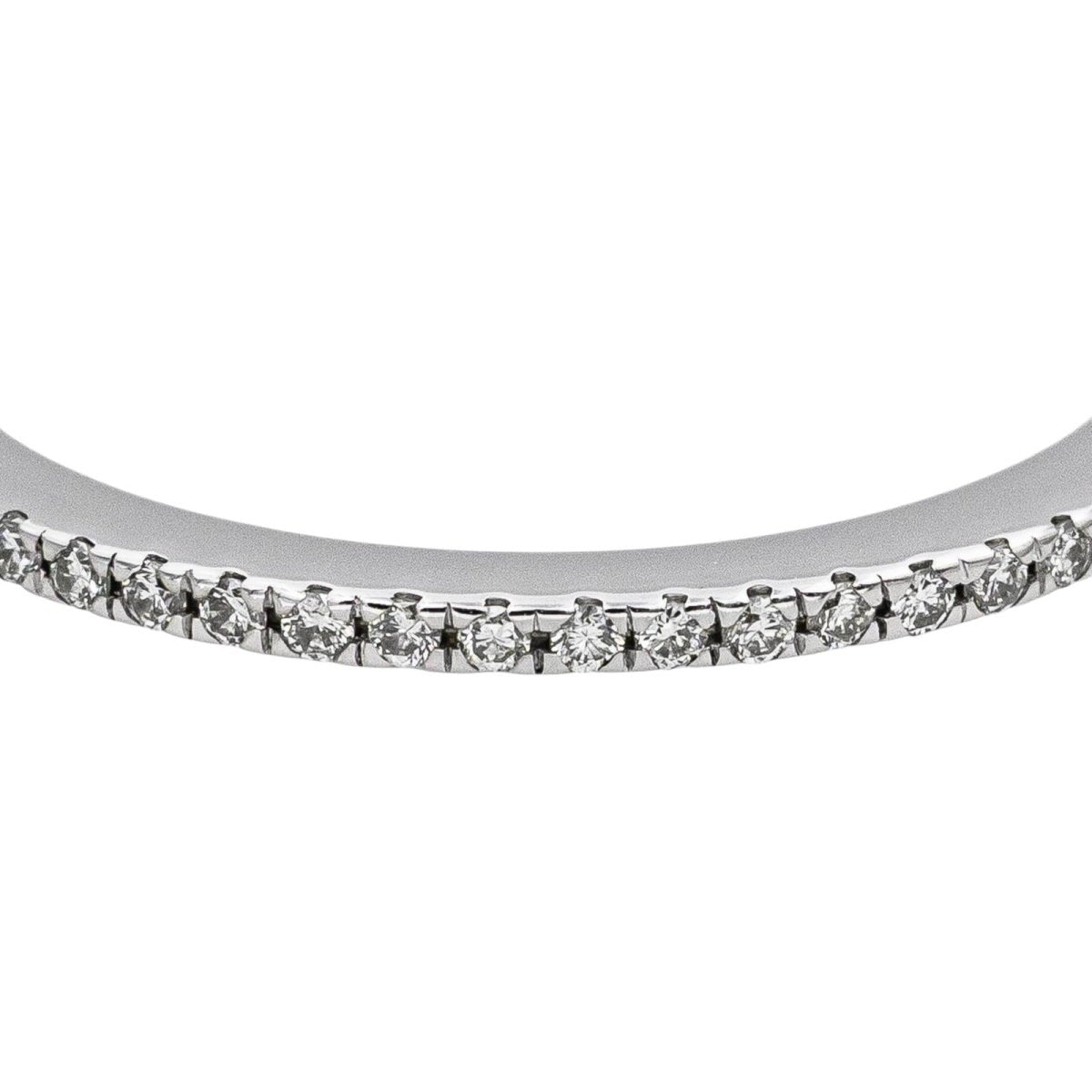 Bague Alliance en or blanc et diamants - Castafiore