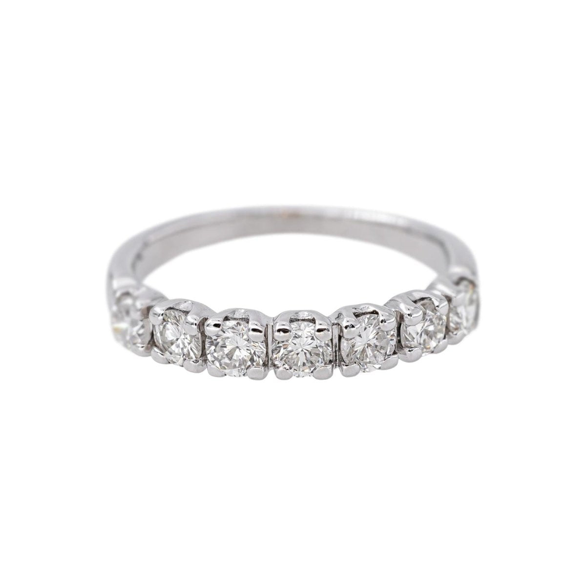 Bague Alliance en or blanc et diamants - Castafiore