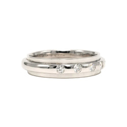 Bague Alliance en or blanc et diamants - Castafiore