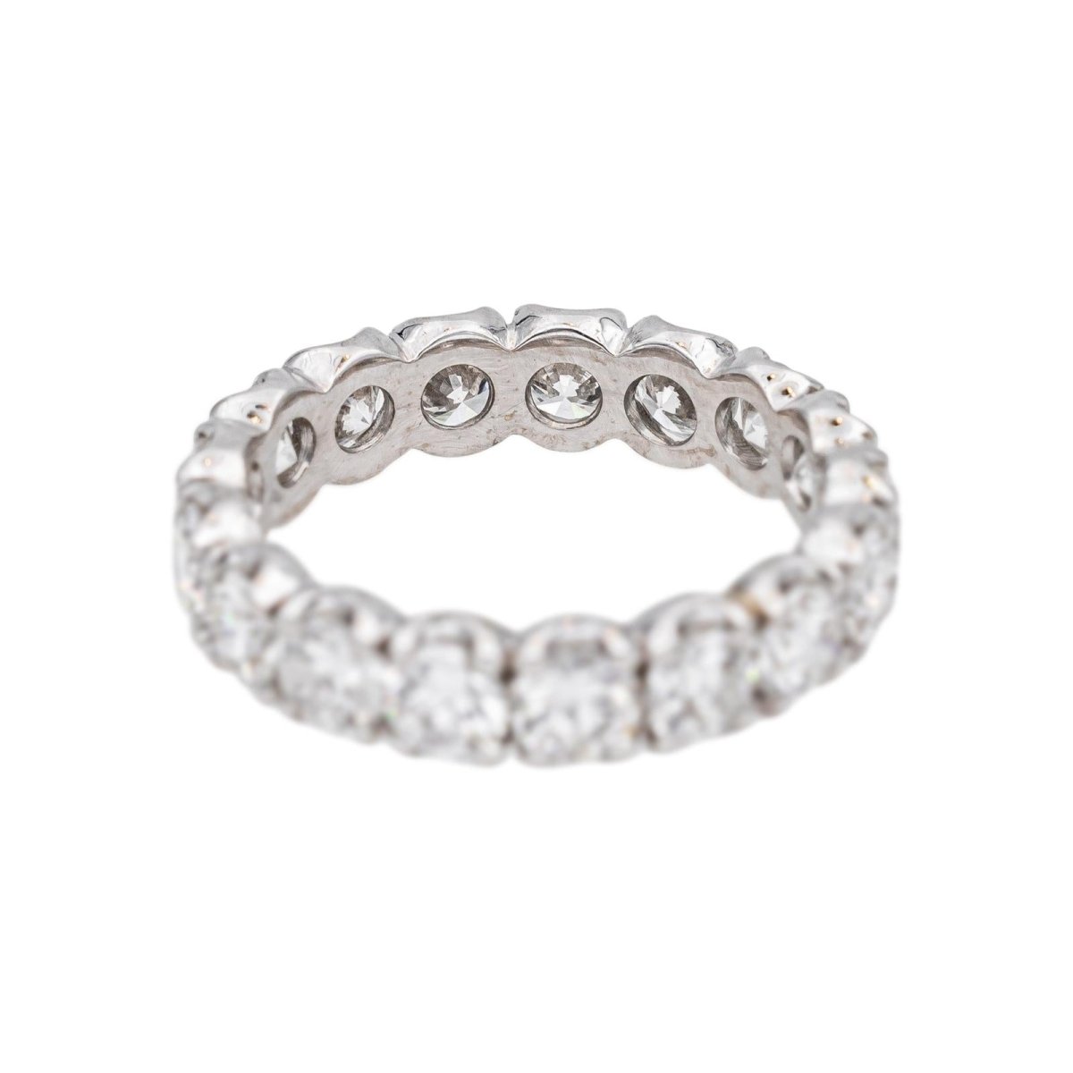 Bague Alliance en or blanc et diamants - Castafiore