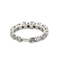 Bague Alliance en or blanc et diamants - Castafiore