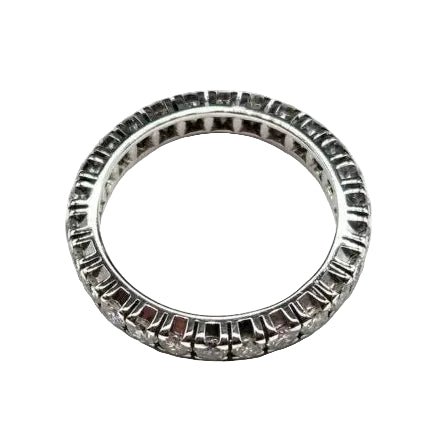 Bague Alliance en or blanc et diamants - Castafiore