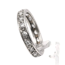 Bague Alliance en or blanc et diamants - Castafiore