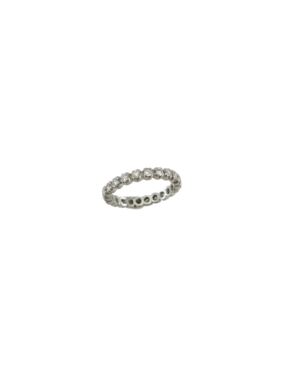 Bague Alliance en or blanc et diamants - Castafiore