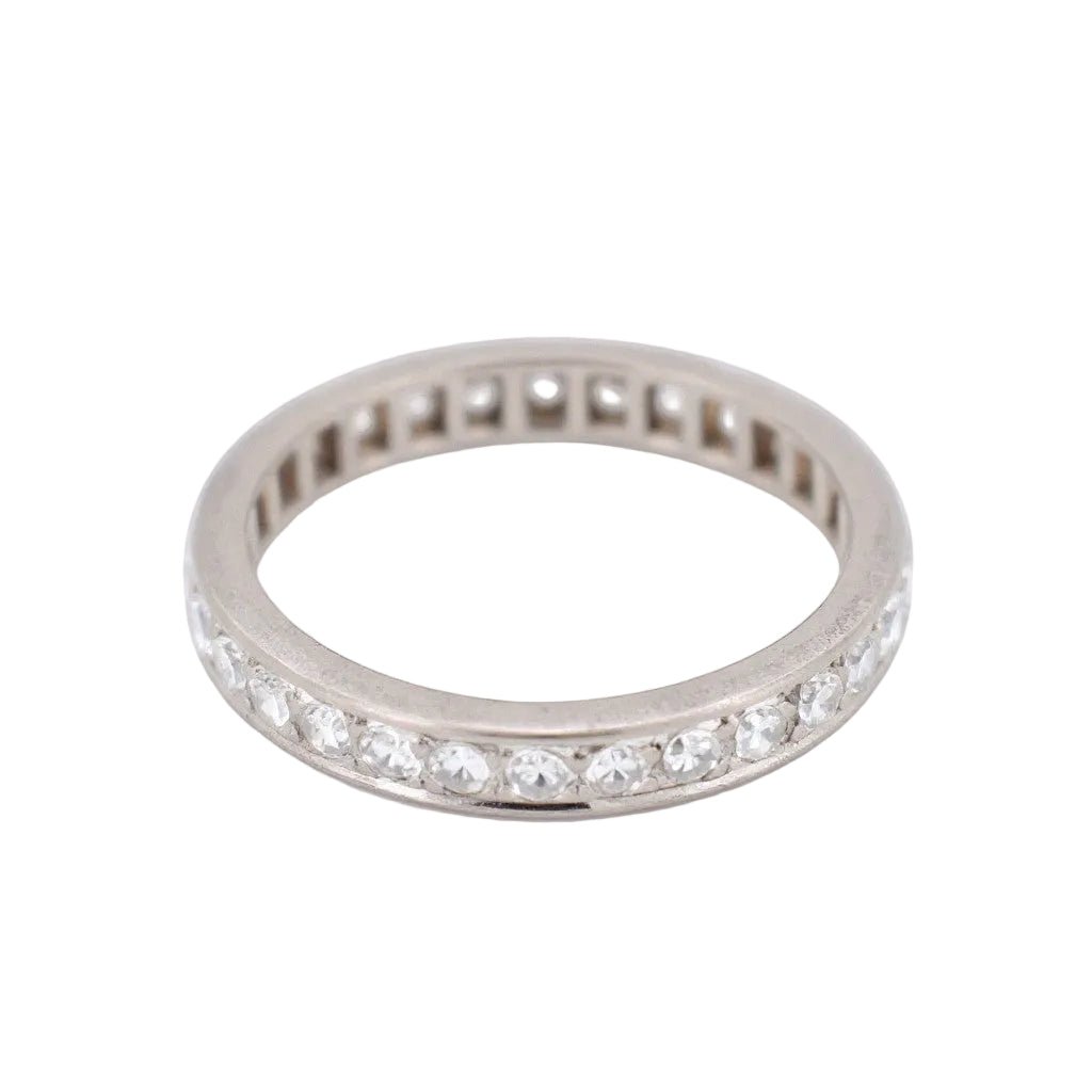 Bague Alliance en or blanc et diamants - Castafiore
