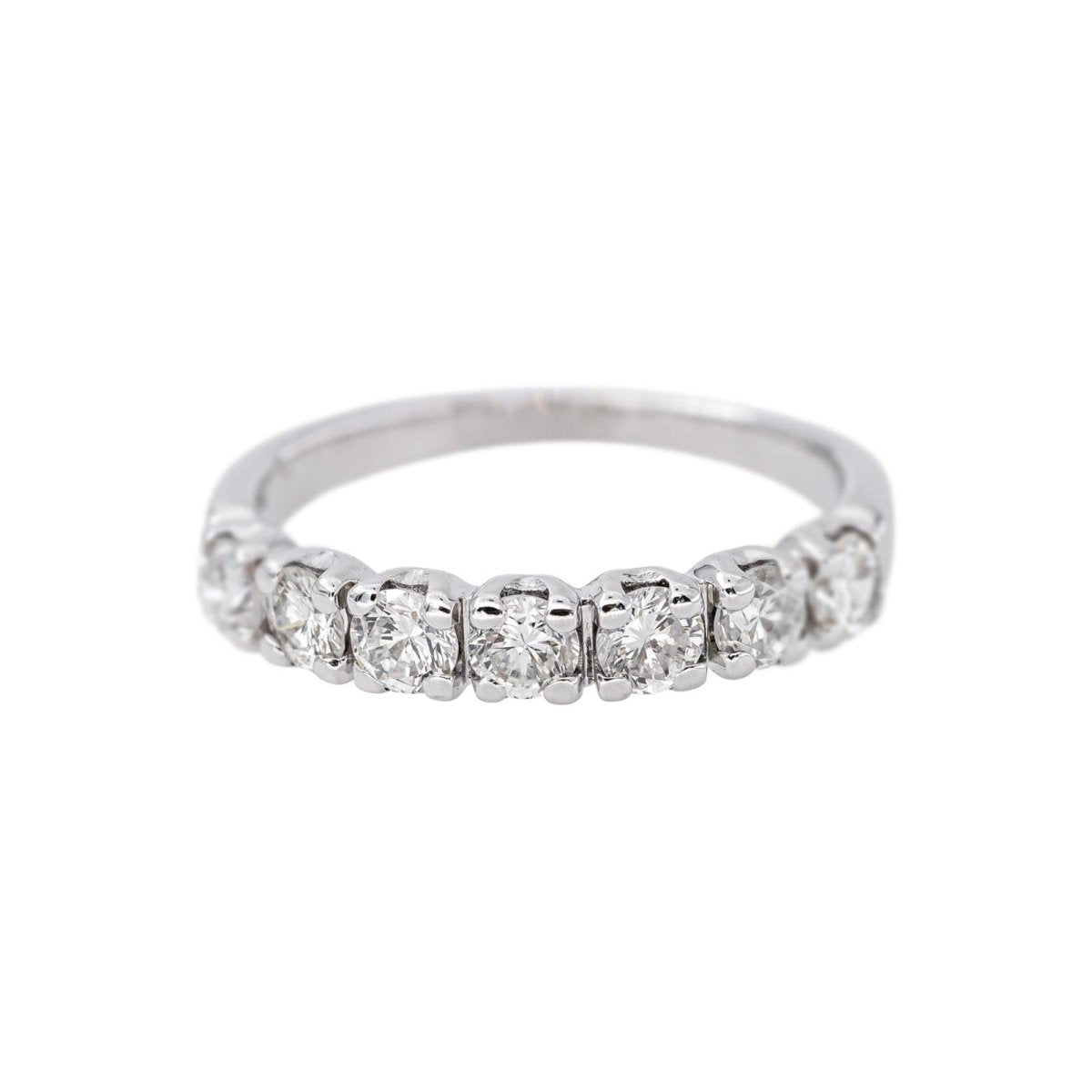 Bague Alliance en or blanc et diamants - Castafiore