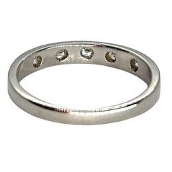 Bague Alliance en or blanc et diamants - Castafiore