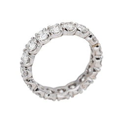 Bague Alliance en or blanc et diamants - Castafiore
