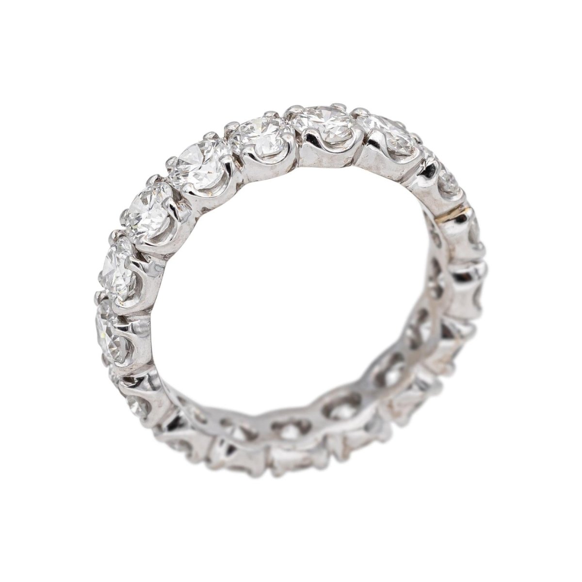 Bague Alliance en or blanc et diamants - Castafiore