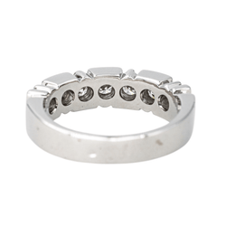 Bague Alliance en or blanc et diamants - Castafiore