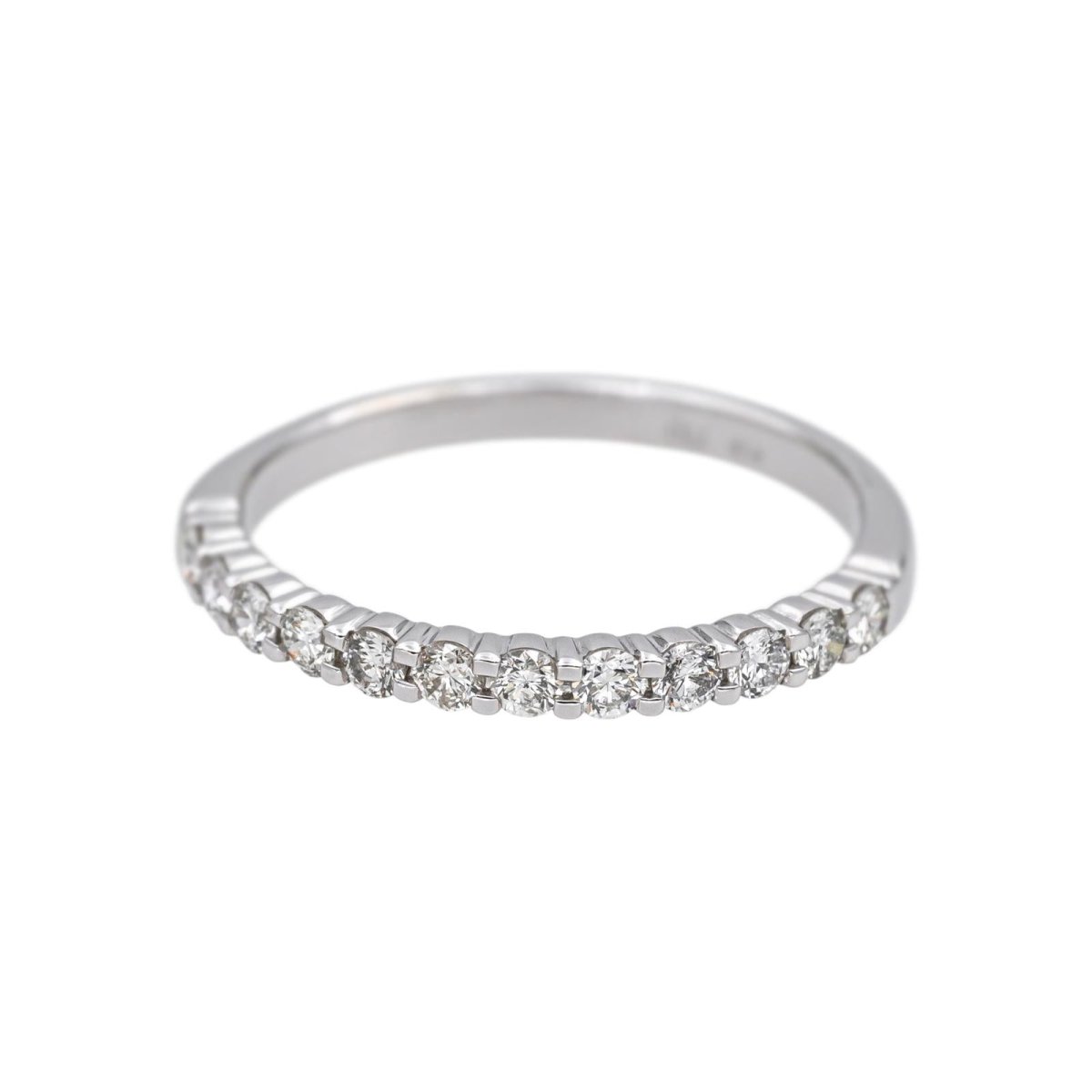 Ring White gold half wedding ring diamond