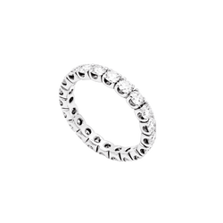 Bague Alliance en or blanc et diamants - Castafiore