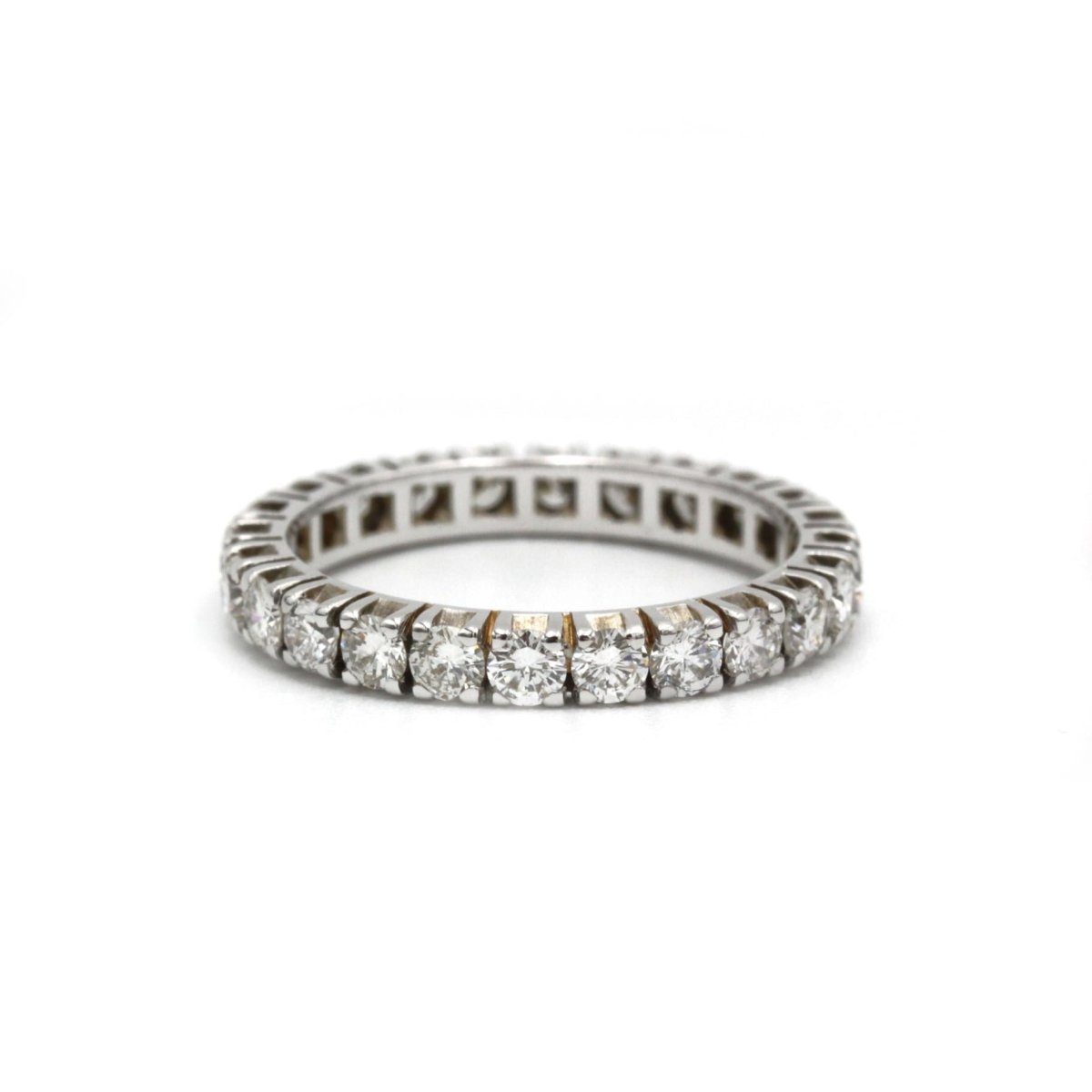 Bague Alliance en or blanc et diamants - Castafiore