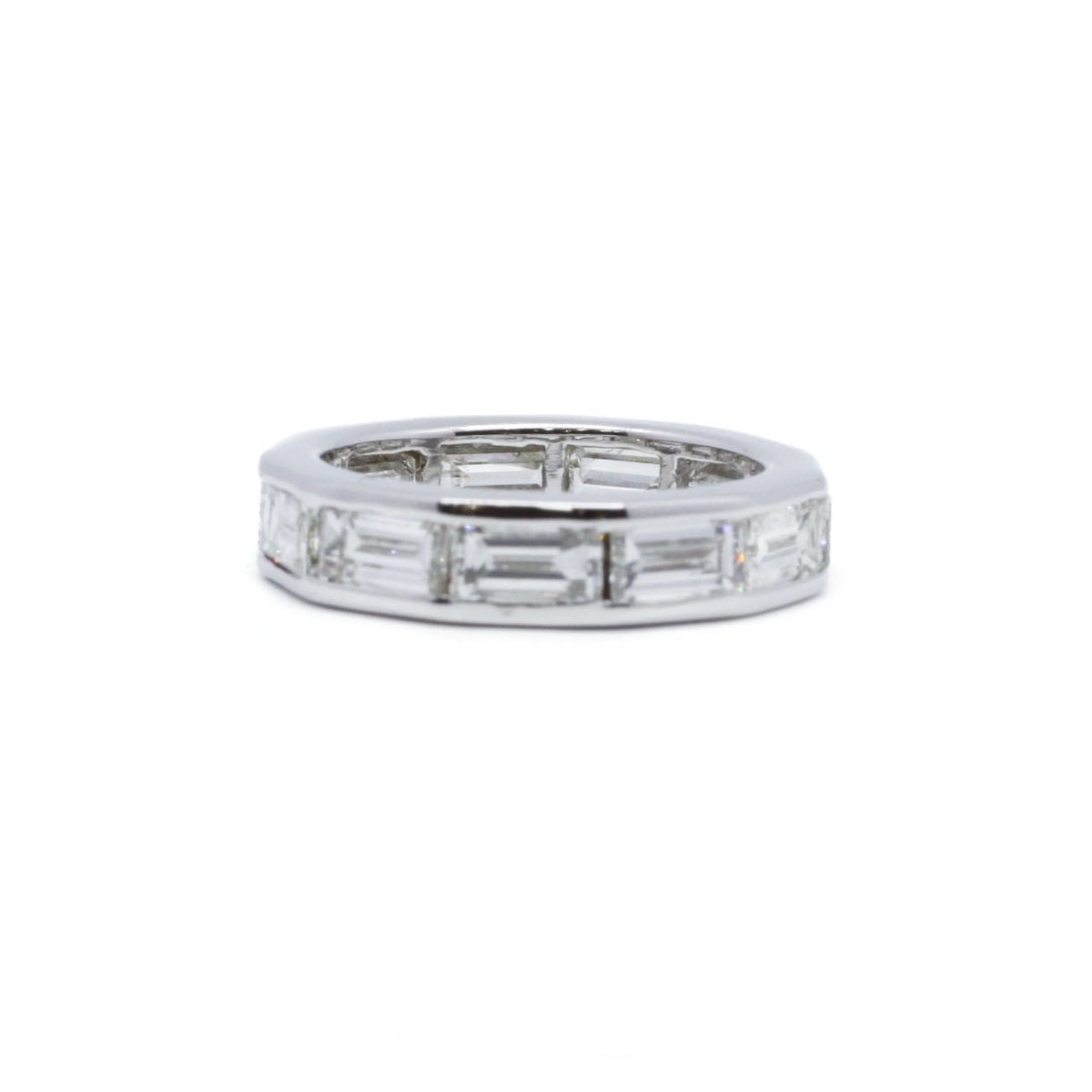 Bague Alliance en or blanc et diamants - Castafiore