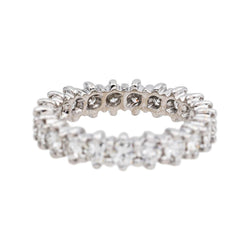 Bague Alliance en or blanc et diamants - Castafiore