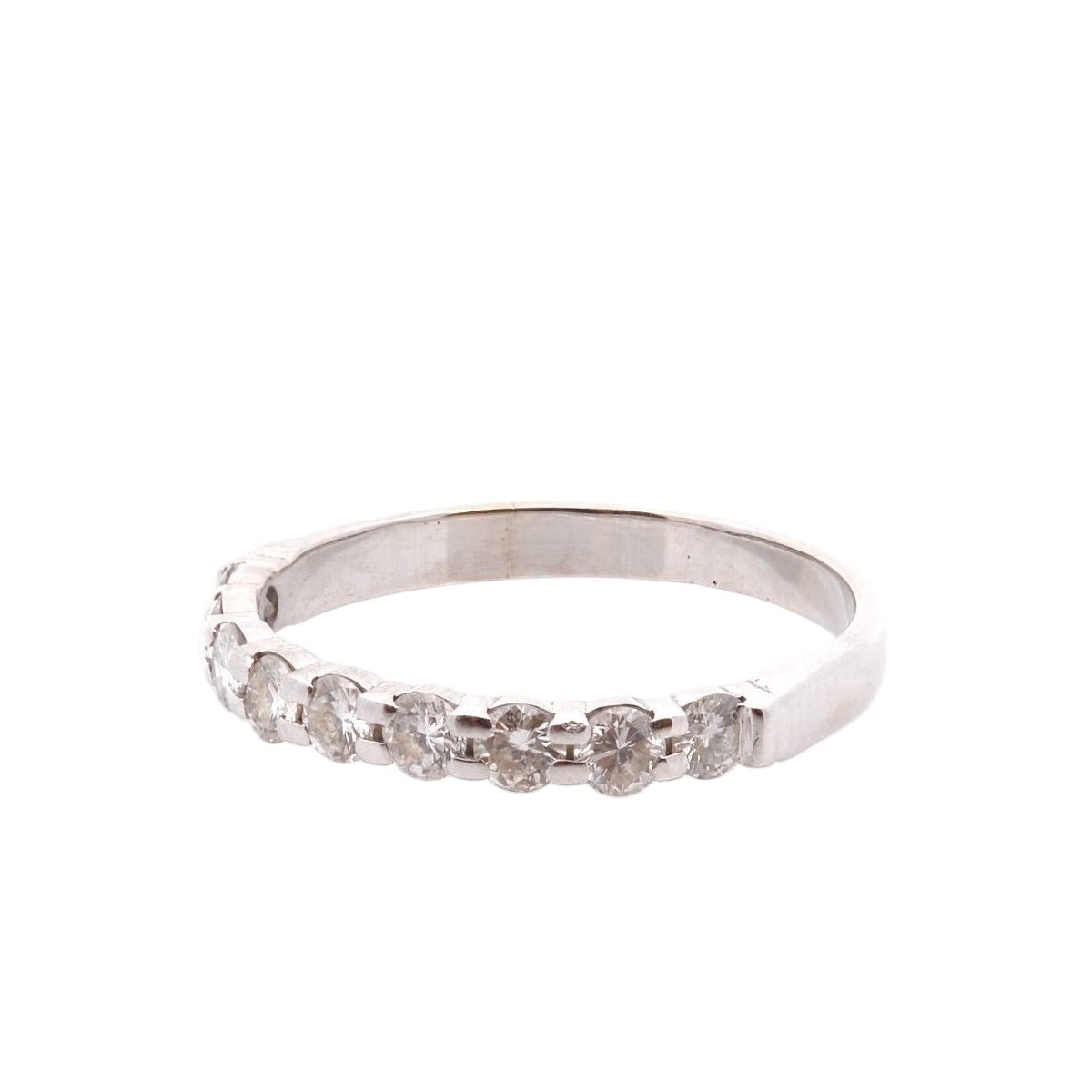 Bague Alliance en or blanc et diamants - Castafiore