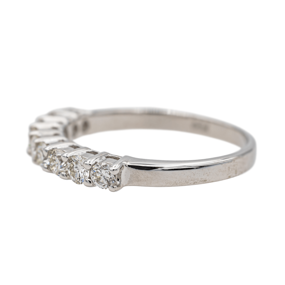 Bague Alliance en or blanc et diamants - Castafiore