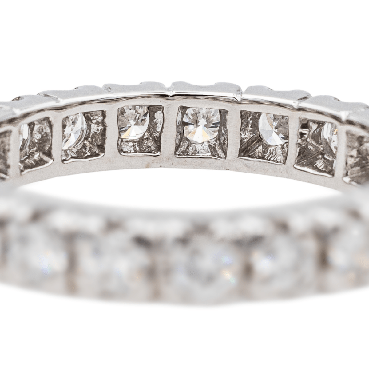 Bague Alliance en or blanc et diamants - Castafiore