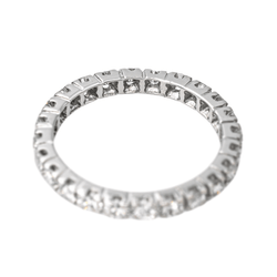 Bague Alliance en or blanc et diamants - Castafiore