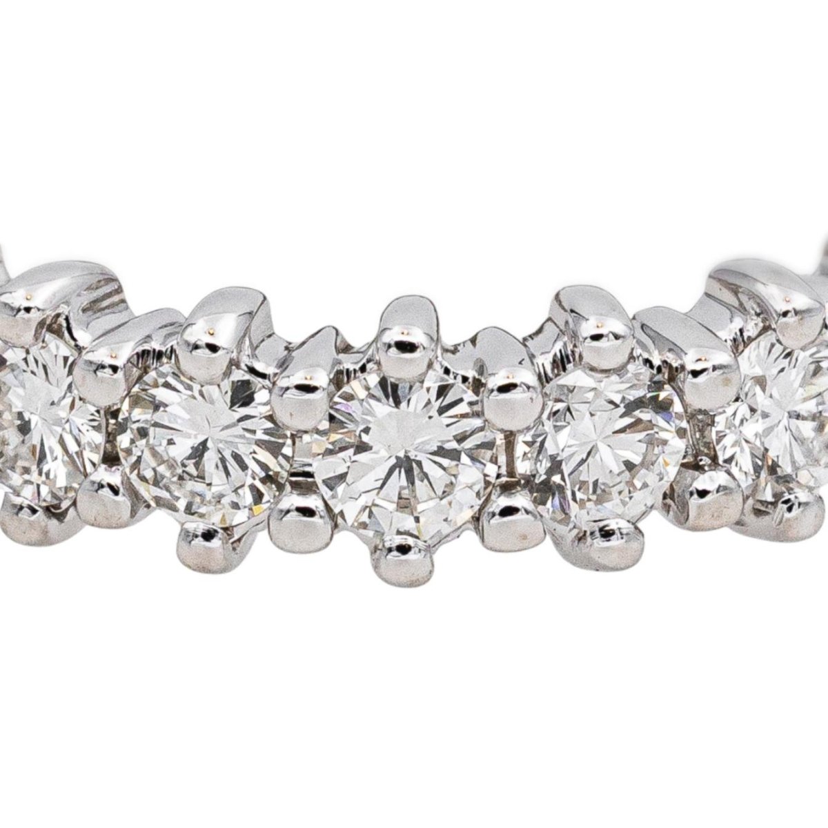 Bague Alliance en or blanc et diamants - Castafiore