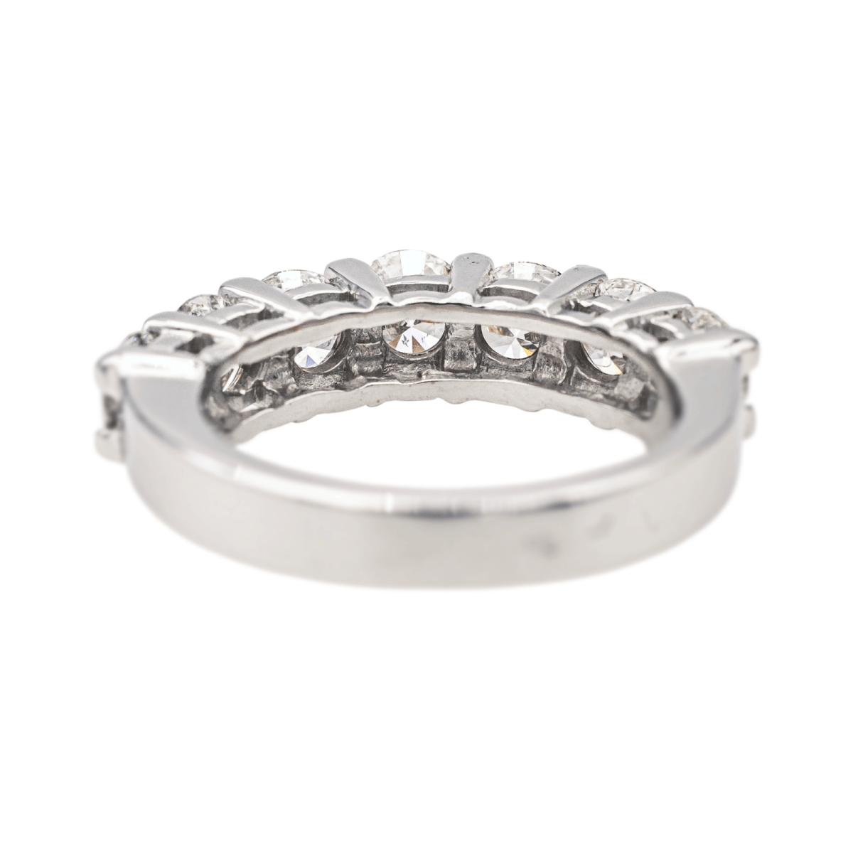 Bague Alliance en or blanc et diamants - Castafiore