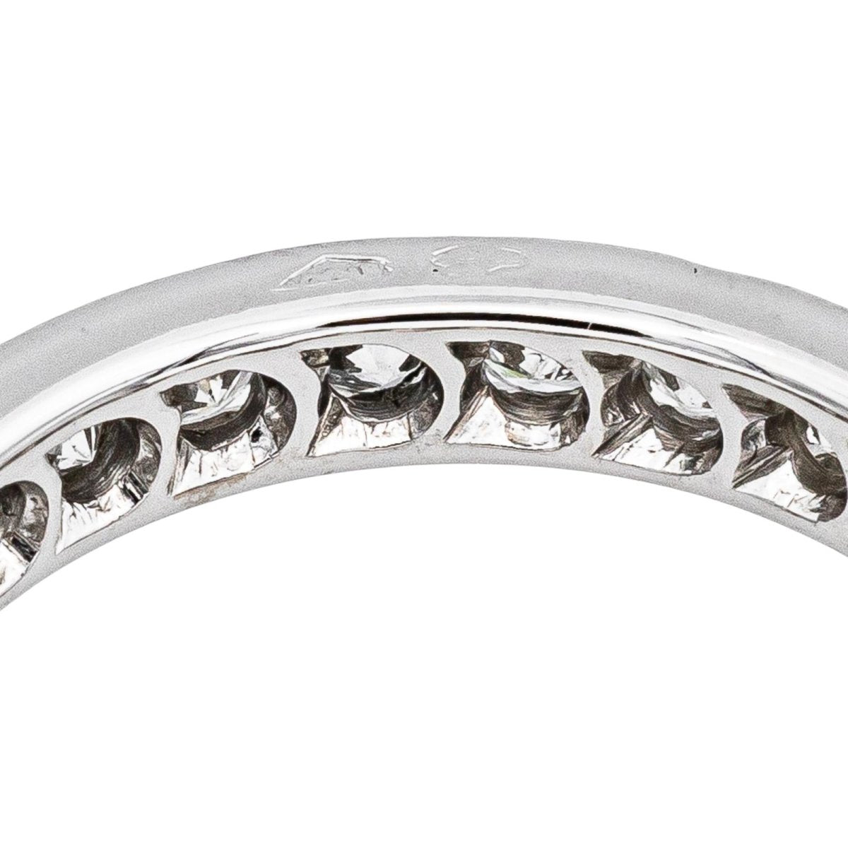Bague Alliance en or blanc et diamants - Castafiore