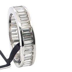 Bague Alliance en or blanc et diamants - Castafiore
