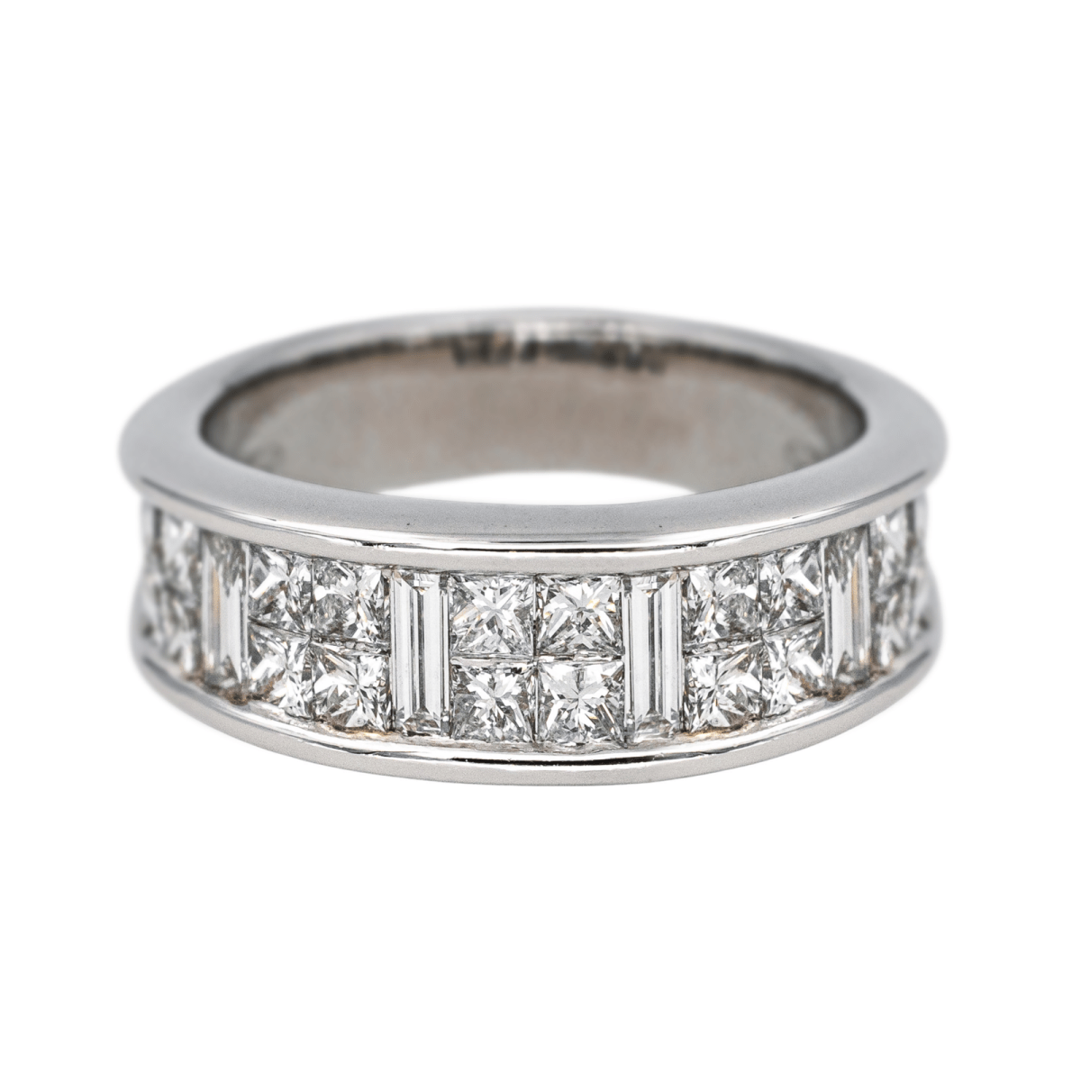 Bague Alliance en or blanc et diamants - Castafiore