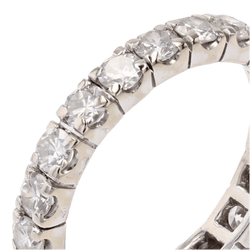 Bague Alliance en or blanc et diamants - Castafiore