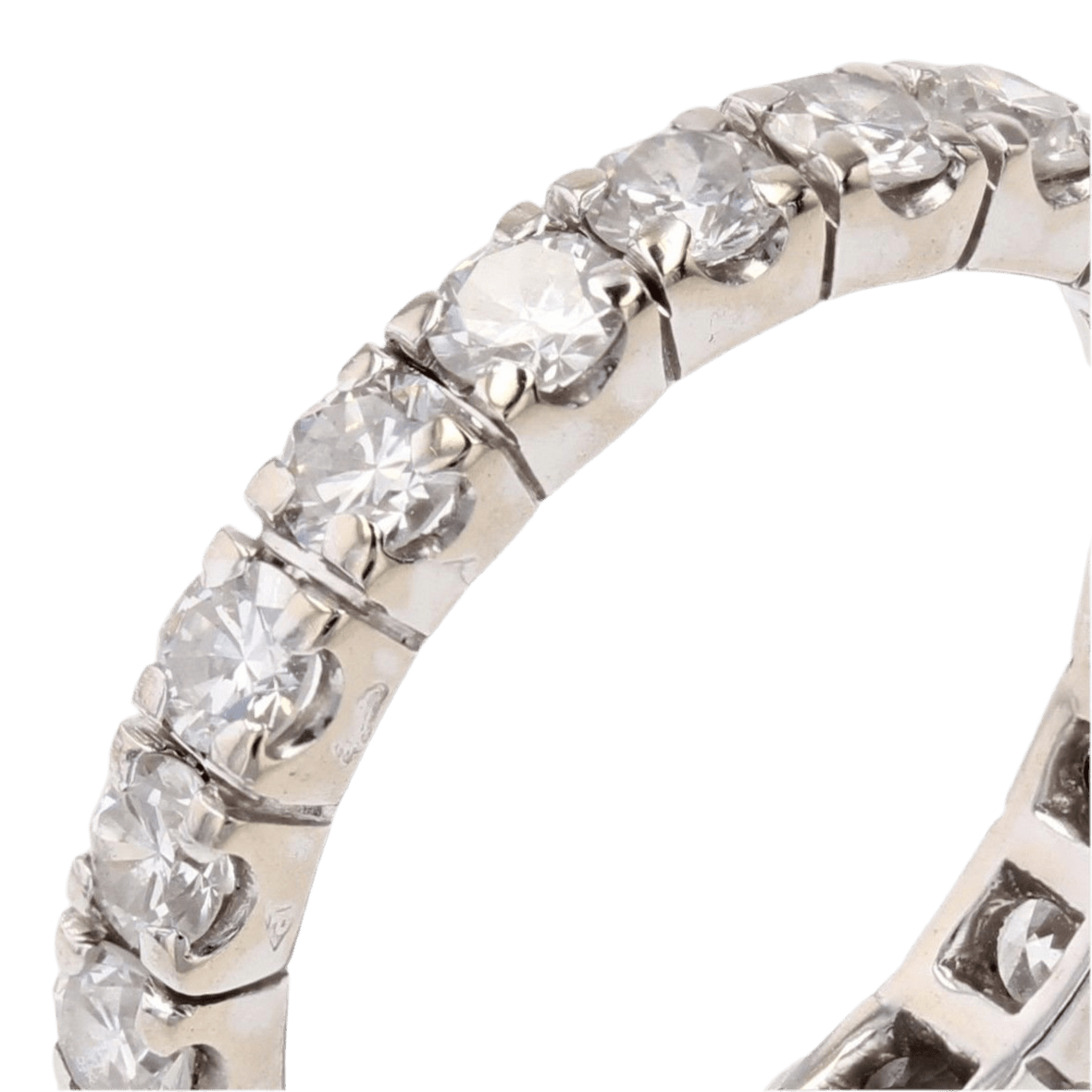 Bague Alliance en or blanc et diamants - Castafiore