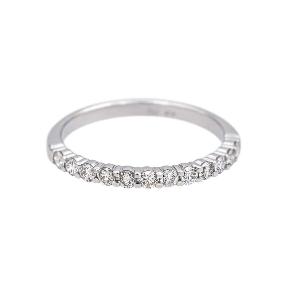 Ring White gold half wedding ring diamond