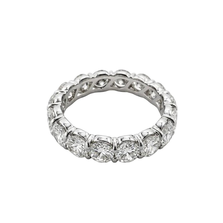 Bague Alliance en or blanc et diamants - Castafiore
