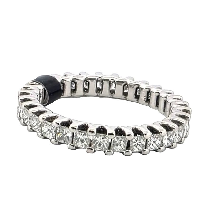 Bague Alliance en or blanc et diamants - Castafiore