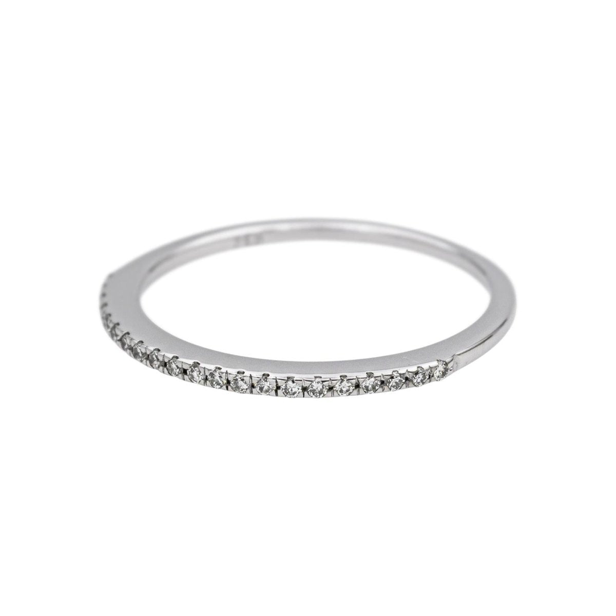 Bague Alliance en or blanc et diamants - Castafiore