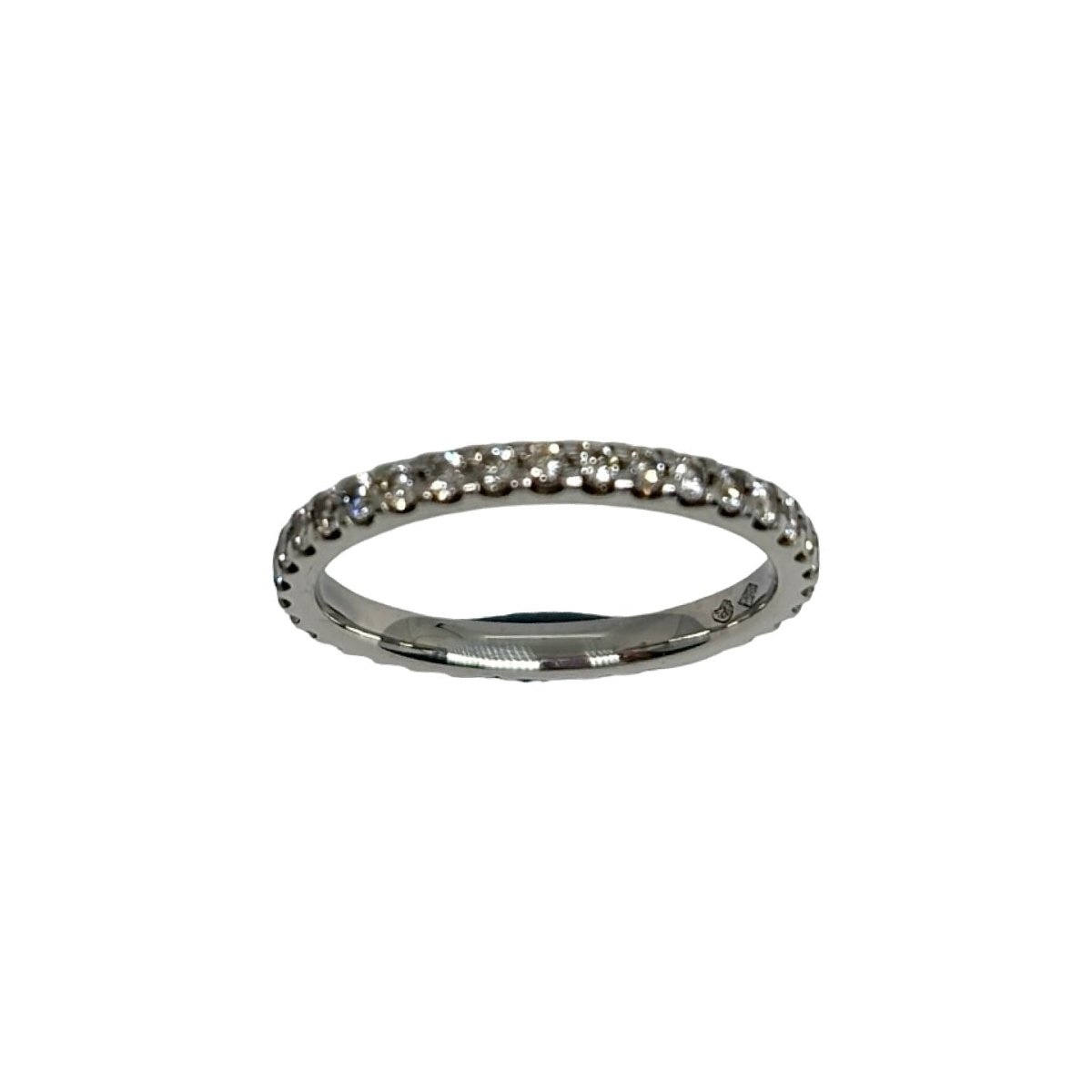 Bague Alliance en or blanc et diamants - Castafiore