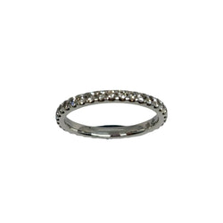 Bague Alliance en or blanc et diamants - Castafiore