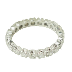 Bague Alliance en or blanc et diamants - Castafiore