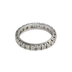 Bague Alliance en or blanc et diamants - Castafiore