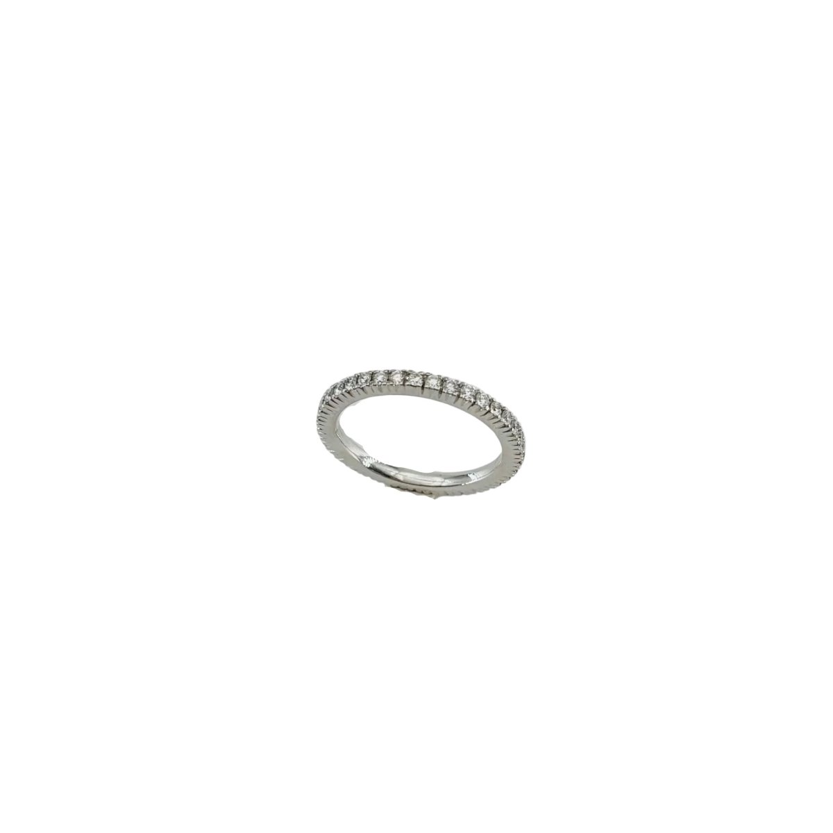 Bague Alliance en or blanc et diamants - Castafiore