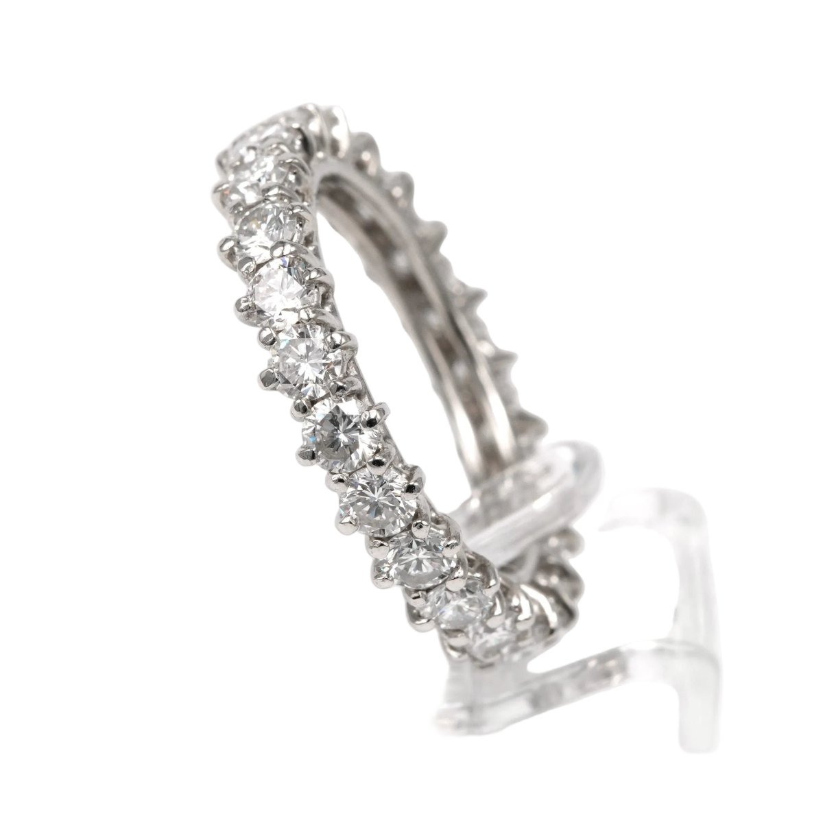 Bague Alliance en or blanc et diamants - Castafiore