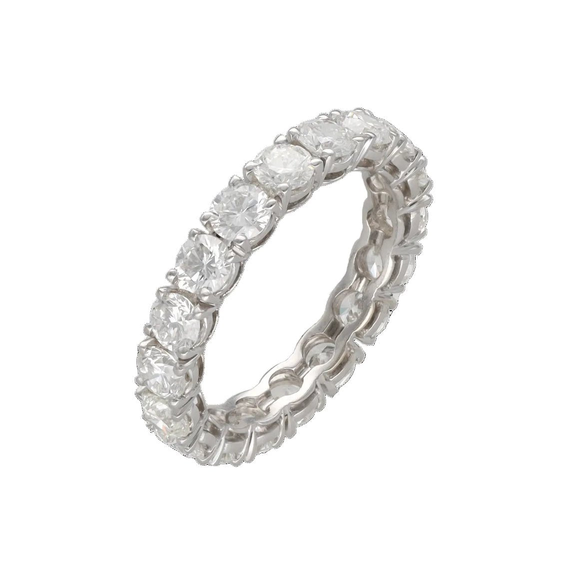 Bague Alliance en or blanc et diamants - Castafiore